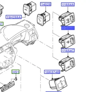 Włącznik świateł focus MK2 Dostępne od ręki
