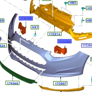 Wlew wypełniacz zderzaka przedniego Ford - wyprzedaż Szybka wysyłka