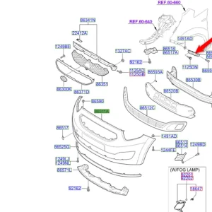 Wspornik lewy zderzak przedniego 2009 2011 Bezpieczne zakupy