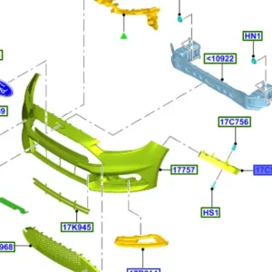 Cena promocyjna Wspornik lewy zderzaka przedniego Ford Focus MK3 - wyprzedaż
