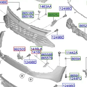 Cena promocyjna Wspornik lewy zderzaka przedniego Kia Sportage Hybrid 21-25
