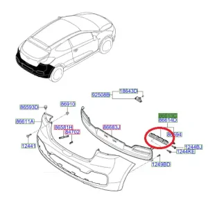 Bestseller Wspornik lewy zderzaka tylnego KIA