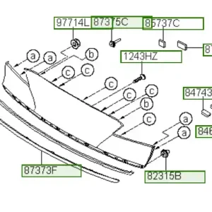 Wyprzedaż Wspornik listwy pokrywy bagażnika Hyundai I40 - wyprzedaż