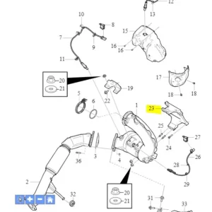 Wspornik mocowanie katalizatora XC40 XC90 XC60 S60 V60 V90 S90L Ostatnie sztuki