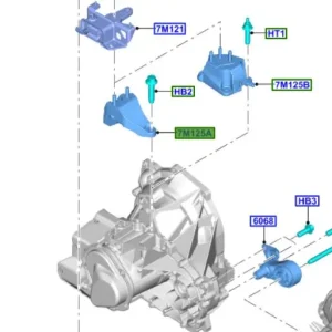 Wspornik mocowanie skrzyni biegów courier 2014FORD - wyprzedaż Obniżka ceny
