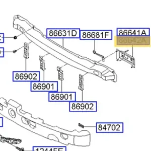 Ograniczona ilość Wspornik belki tylnej prawa strona KIA Ceed (2006-2012) - wyprzedaż