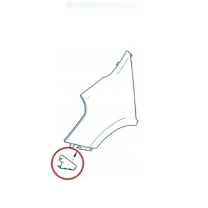 Popularny Wspornik dolny błotnika lewego mocowanie 3 PH3 2019> oe