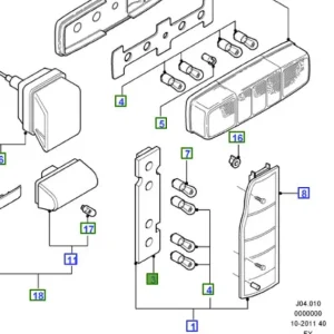 Wspornik gniazdo żarówek lampy tylnej Ford Transit 00-06 - wyprzedaż Taniej