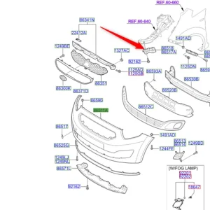 Wspornik górny prawy zderzaka przedniego venga 2009 2011 KIA Najlepsza cena