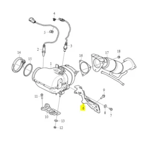 Obniżka ceny Wspornik katalizatora S80 V70 XC70 S60 V40 V40CC XC60 XC90