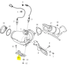 Wspornik katalizatora XC90 V40CC V60 XC60 S60 V90 Ostatnie sztuki