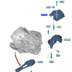 Bezpieczna płatność Wspornik poduszka silnika 2012