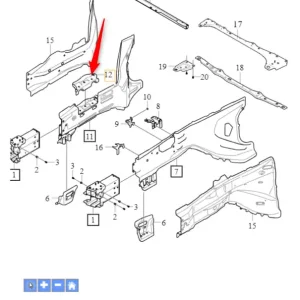 Wspornik prawy podłużnicy Ostatnie sztuki