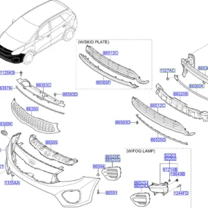 Wspornik prawy zderzaka tylnego carens 2016 2018 KIA Bezpieczna płatność