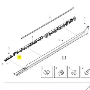 Obniżka ceny Wspornik przedni listwy progowej prawej 2019