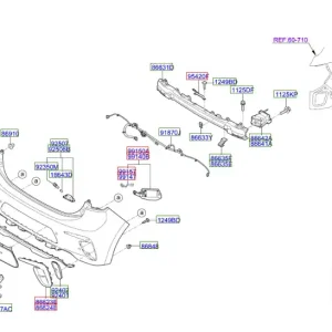 Wspornik zderzaka lewy tył Bestseller