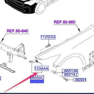 Wspornik zderzaka prawy przód Wysoka jakość