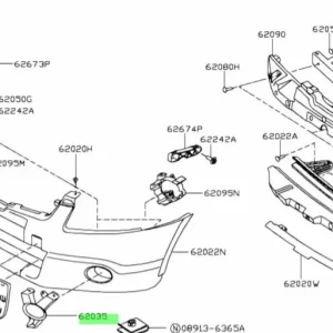 Darmowa dostawa Wspornik zderzaka przedni lewy
