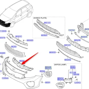 Wspornik zderzaka przedniego 2016 2018 Nowy