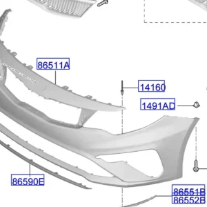 Wspornik zderzaka przedniego góra KIA Optima (2018-2019) - wyprzedaż Do wyczerpania zapasów