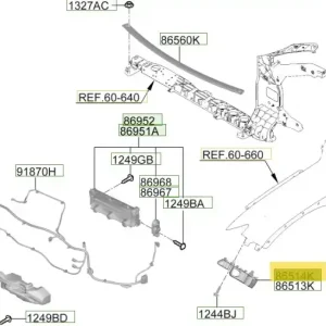 Wspornik zderzaka przedniego prawy Hyundai Tucson (2022) Hit cenowy