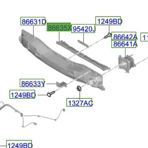 Oferta Wspornik zderzaka tylnego Kia Sportage Hybrid 21-25