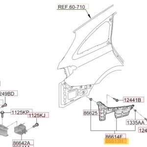 Wspornik zderzaka tylnego lewa strona Hyundai I30 Ostatnia szansa