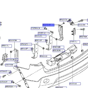 Wspornik zderzaka tył nissan qashqai - wyprzedaż Wyjątkowa oferta