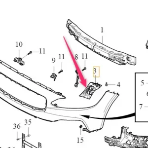 Bezpieczne zakupy Wspornik ślizg lewy zderzaka przedniego Volvo