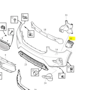 Wspornik ślizg prawy zderzaka przedniego XC40 EX40 Zamów teraz