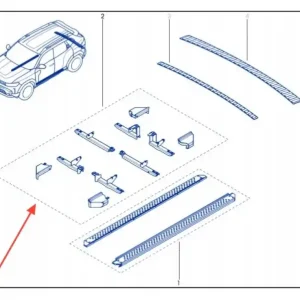 Tani Wsporniki stopni bocznych DACIA BIGSTER DUSTER III 3 mocowanie ASO OE