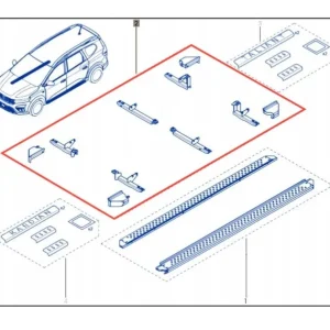Bezpieczne zakupy Wsporniki stopni bocznych DACIA JOGGER ASO OE