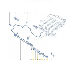 Bezpieczna płatność Wtryskiwacz wtrysk 1.4 1.6 16V