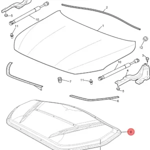 Wygłuszenia maski mg hs (gen1) Ograniczona ilość