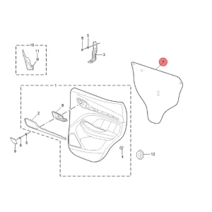 Wygłuszenie drzwi lewy tył mg zs I clasic Darmowa dostawa