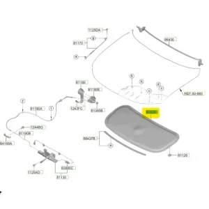 Bestseller Wygłuszenie maski silnika Hyundai Tucson - wyprzedaż
