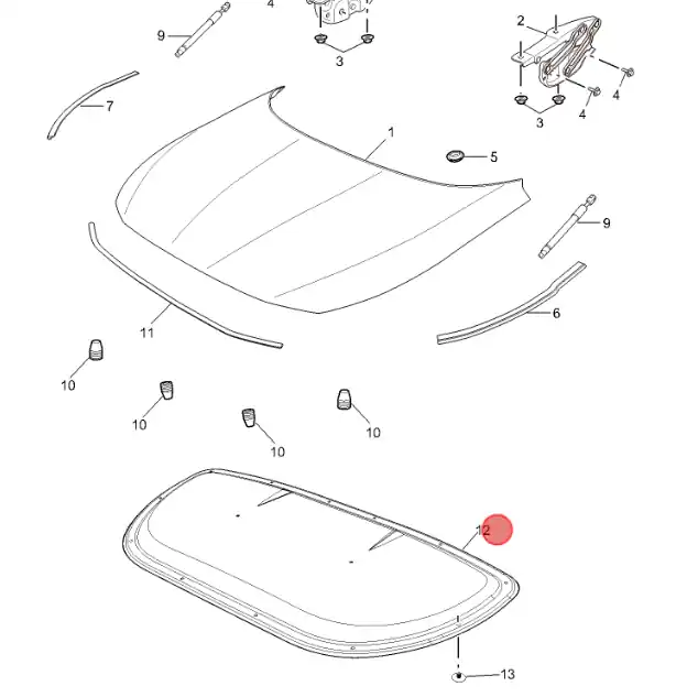 Wygłuszenie podbitka maski mg hs 2024 Premium