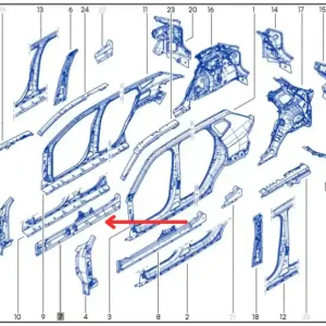Wzmocnienie progu prawego DACIA DUSTER III Oferta