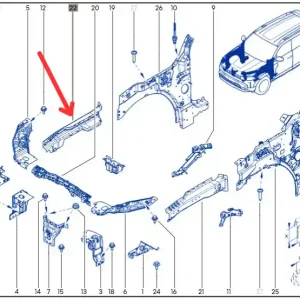 Darmowa dostawa Wzmocnienie przednie prawe DACIA DUSTER III BIGSTER