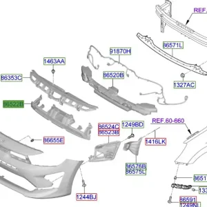Wzmocnienie wewnętrzne zderzaka przedniego Kia Rio 20-25 Ostatnia szansa