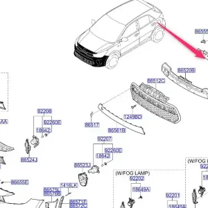 Tylko dziś Wzmocnienie zderzaka przednie dolne KIA