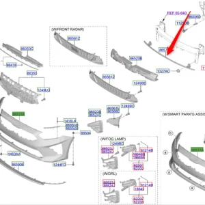 Wzmocnienie zderzaka przedniego 2018 2020 Wysoka jakość