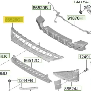 Nowość Wzmocnienie zderzaka przedniego Hyundai I30