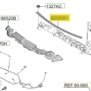 Tylko do końca tygodnia Wzmocnienie zderzaka przedniego Hyundai Tucson (2022-2024)