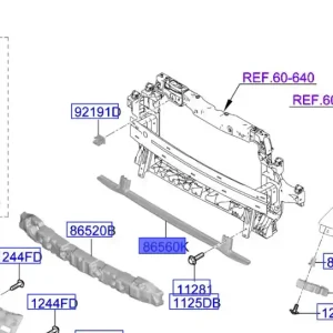Kup online Wzmocnienie zderzaka przedniego Kia Picanto 2024