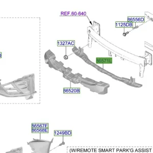 Rabat Wzmocnienie zderzaka przedniego KIA ProCeed 20-25