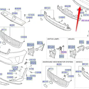 Ostatnie sztuki Wzmocnienie zderzaka przedniego Kia Sorento 17-20