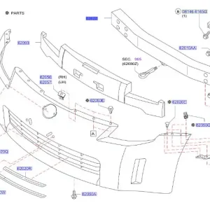 Wzmocnienie zderzaka przedniego NISSAN - wyprzedaż Darmowy zwrot
