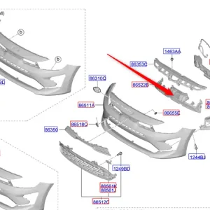 Wzmocnienie zderzaka przód 2020 KIA Nowy