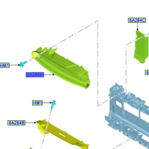 Tani Wzmocnienie zderzaka przód fiesta 2017FORD